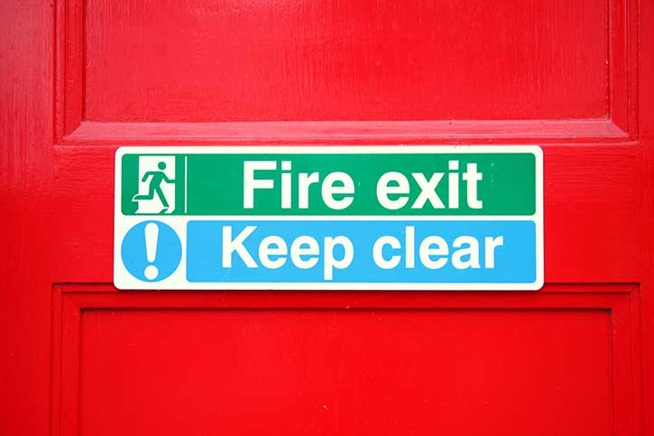 Fire Exit Sign